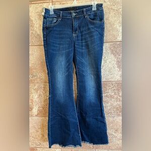 L&B Stretch Denim Jeans with Flair Legs Size 14